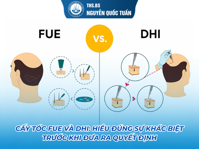 cấy tóc fue và dhi