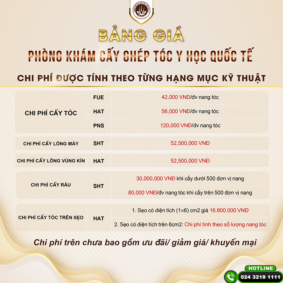 Chi phí cấy tóc bò liếm bao nhiêu?