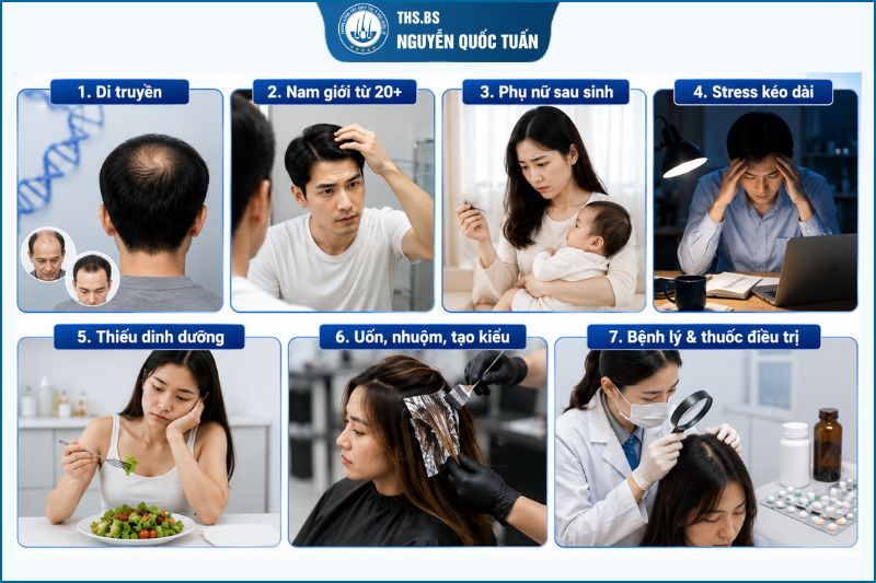 Ai có nguy cơ rụng tóc 