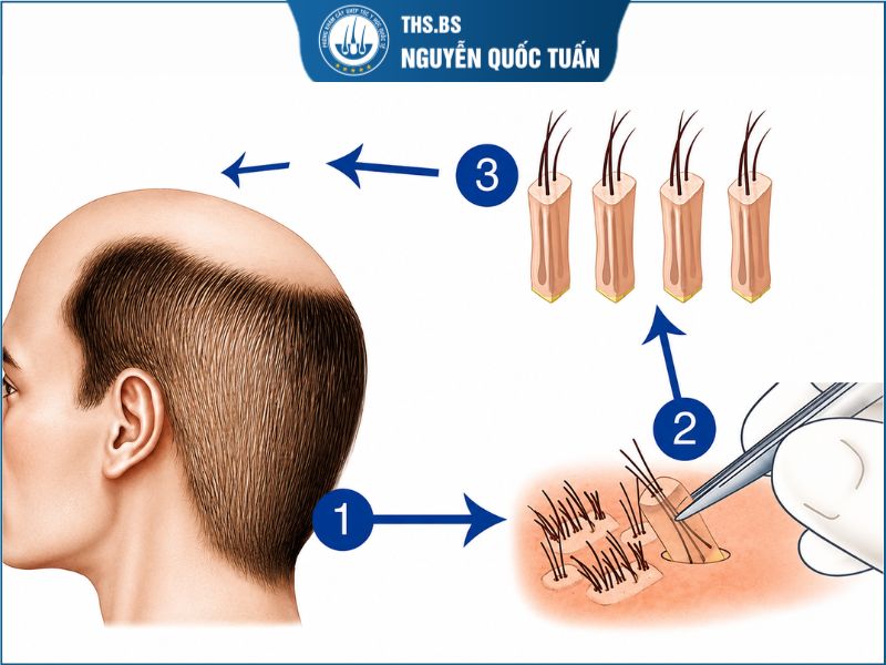 Bản chất và nguyên lý của cấy tóc tự thân 