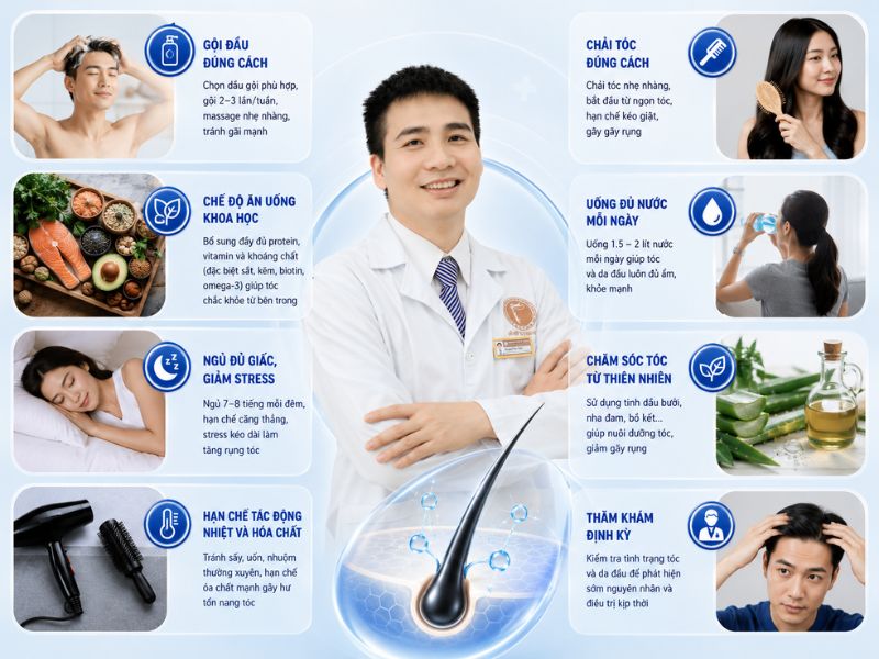 Làm thế nào để hạn chế rụng tóc và bảo vệ tóc chắc khỏe?