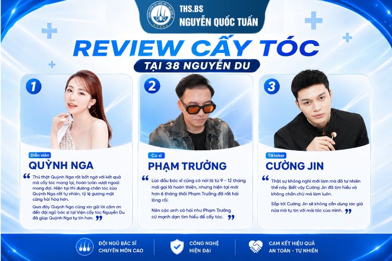 Review cấy tóc 38 Nguyễn Du từ khách hàng thực tế có gì đáng chú ý? 