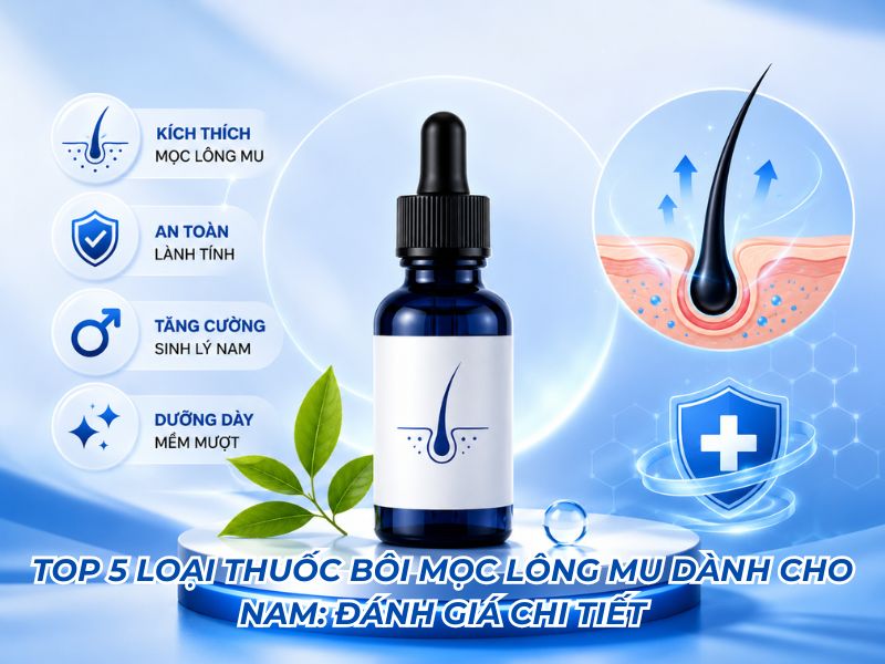 Thuốc bôi mọc lông mu dành cho nam