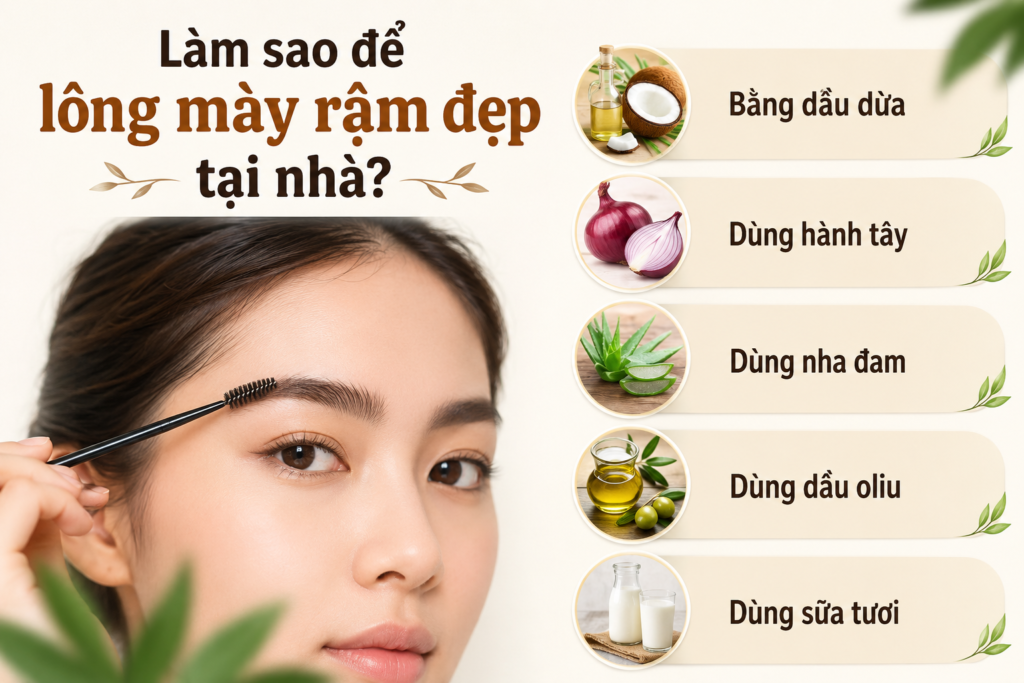 Làm sao để lông mày rậm đẹp tại nhà?