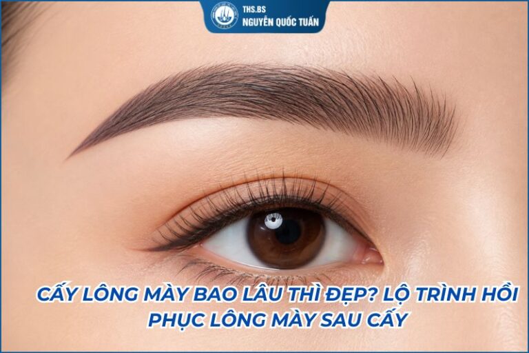 cấy lông mày bao lâu thì đẹp