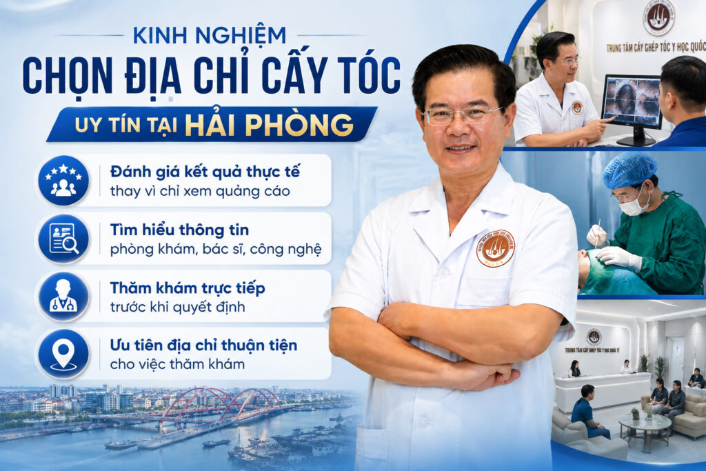  Kinh nghiệm chọn địa chỉ cấy tóc uy tín tại Hải Phòng 