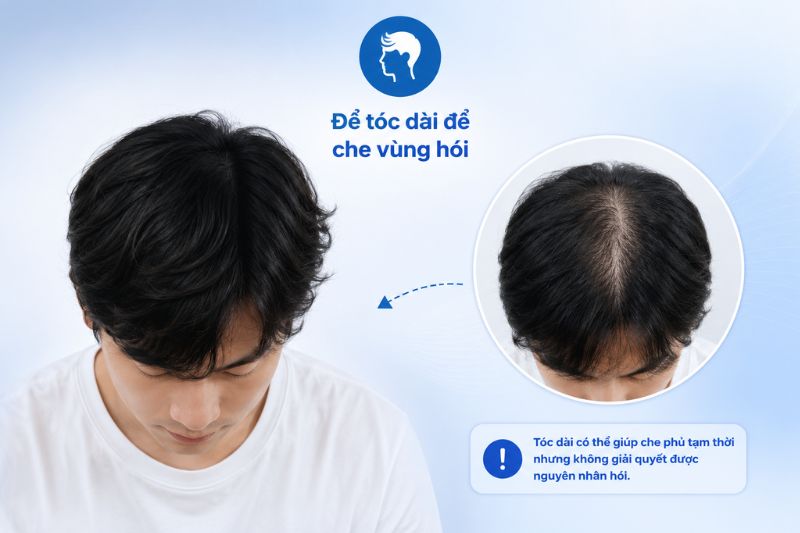 Kiểu tóc chỉ giúp cải thiện ngoại hình, không làm tóc mọc trở lại 