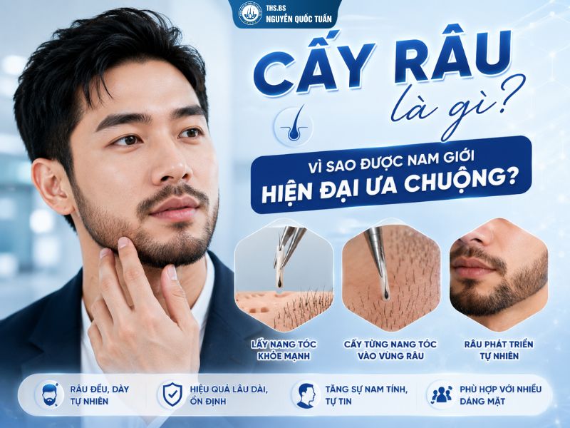 Cấy râu là gì? Vì sao được nam giới hiện đại ưa chuộng? 