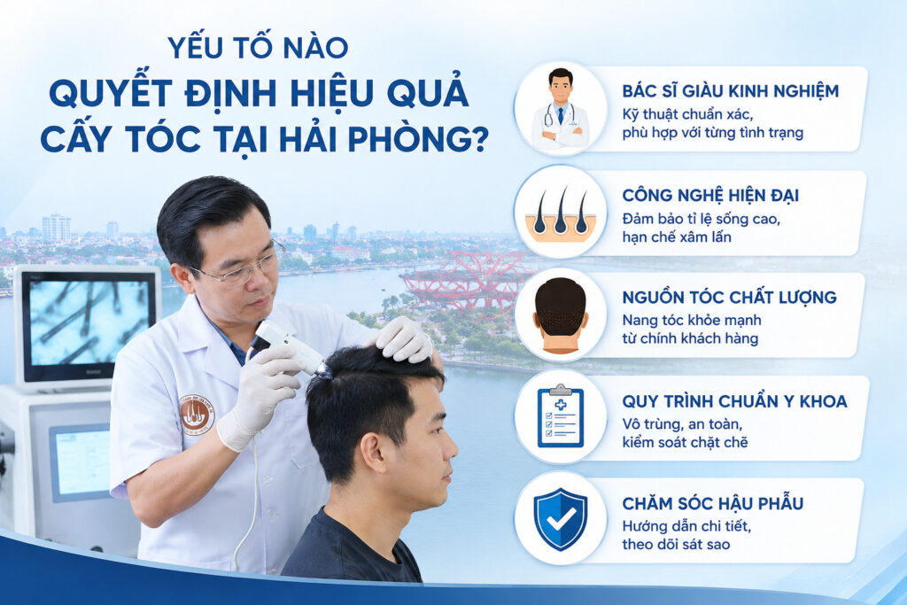 Yếu tố quyết định hiệu quả cấy tóc 