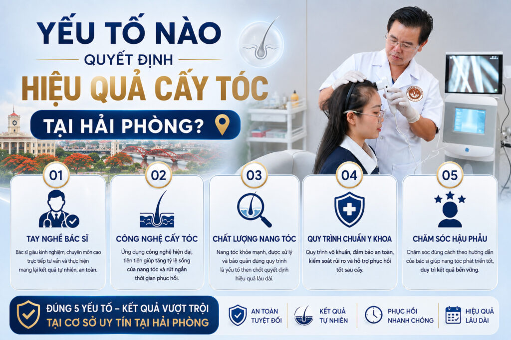Yếu tố nào quyết định hiệu quả cấy tóc tại Hải Phòng?