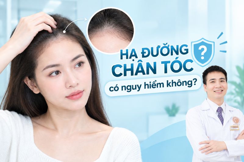  Hạ đường chân tóc có nguy hiểm không? 