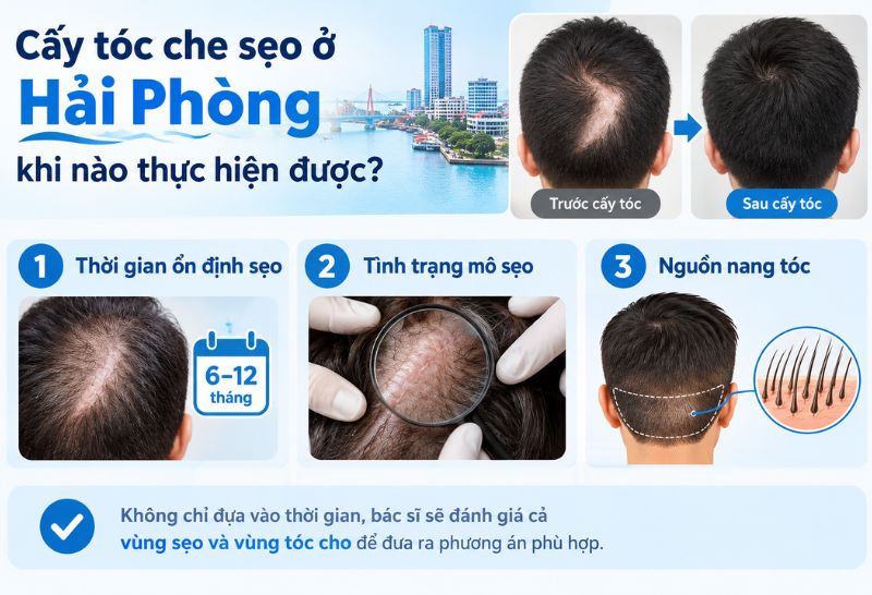 Cấy tóc che sẹo ở Hải Phòng khi nào thực hiện được 
