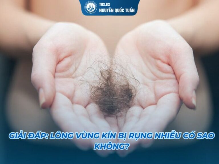 lông vùng kín rụng nhiều có sao không