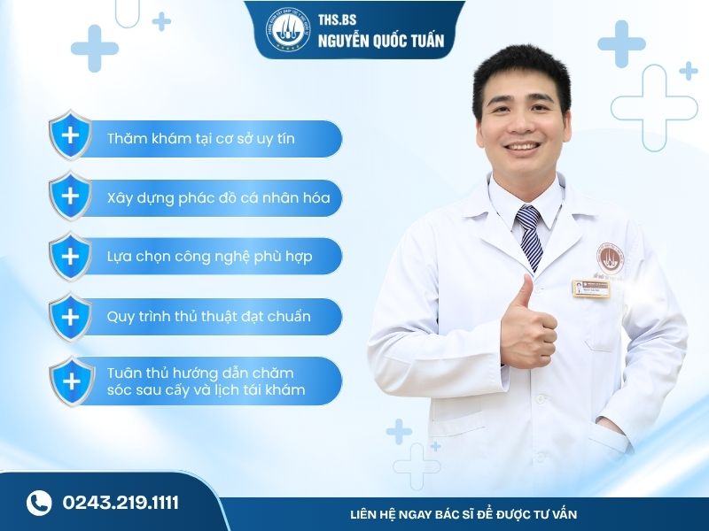 Làm gì khi cấy tóc thất bại