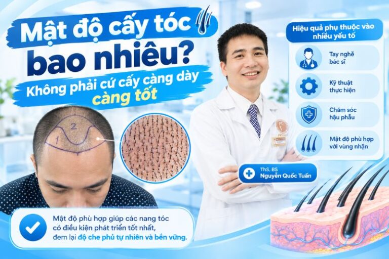 mật độ cấy tóc bao nhiêu