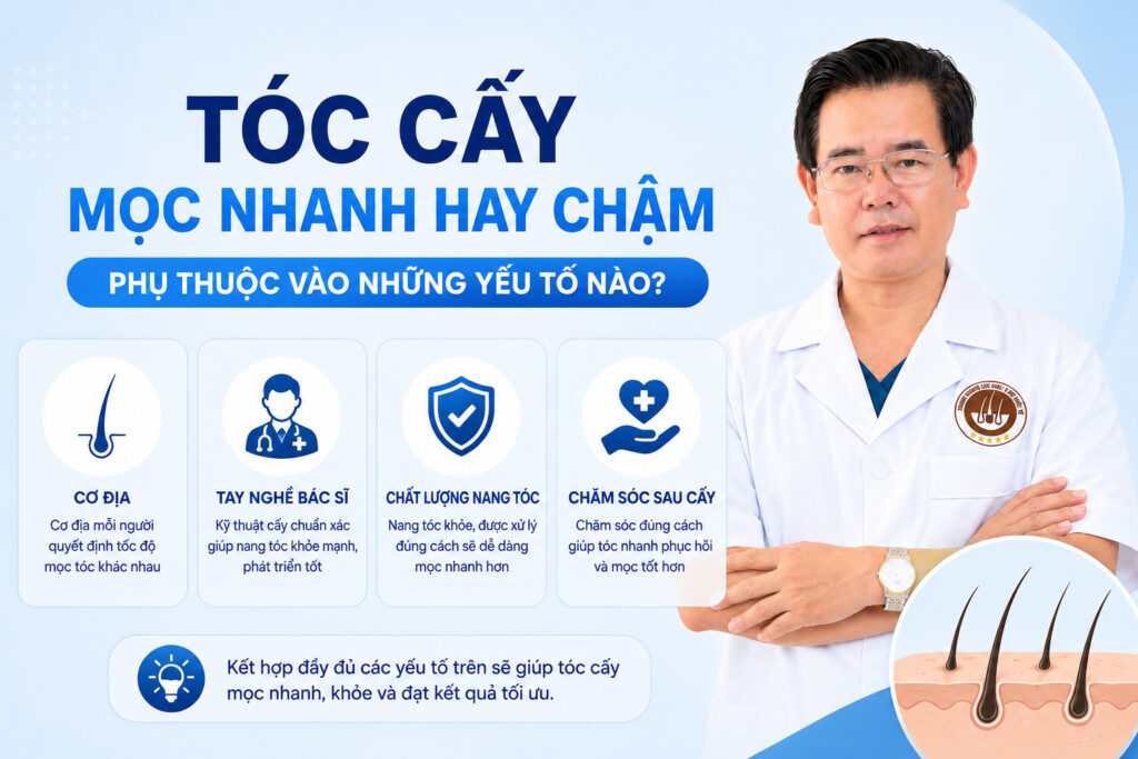 Tóc mọc nhanh hay chậm phụ thuộc vào yếu tố nào?  