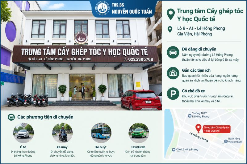 Trung tâm Cấy ghép tóc Y học Quốc tế ở đâu? 