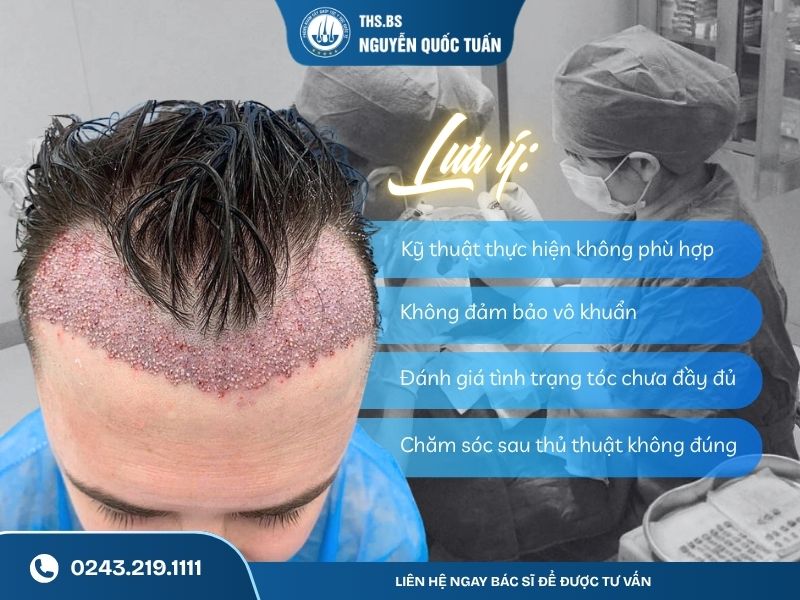 Vì sao cấy tóc có thể gây tác hại 