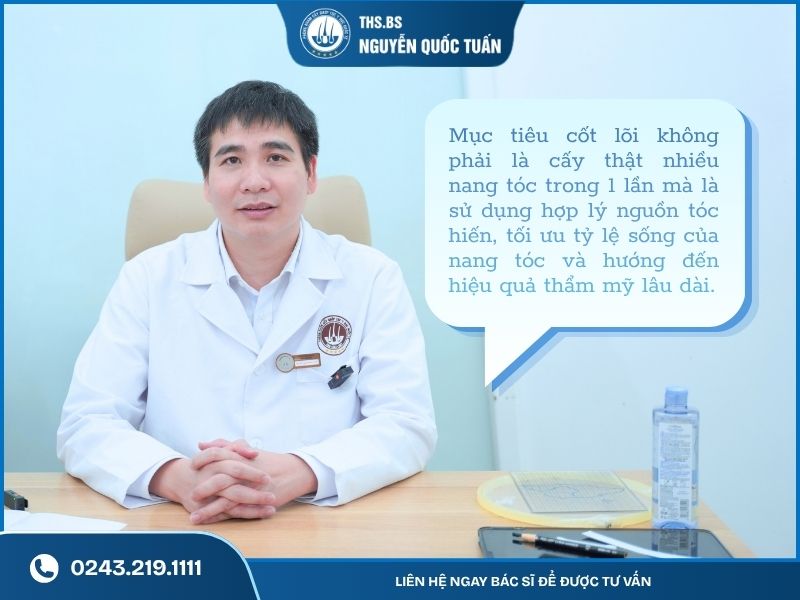 Cấy tóc cần làm mấy lần để đạt hiệu quả mọc tóc như mong muốn