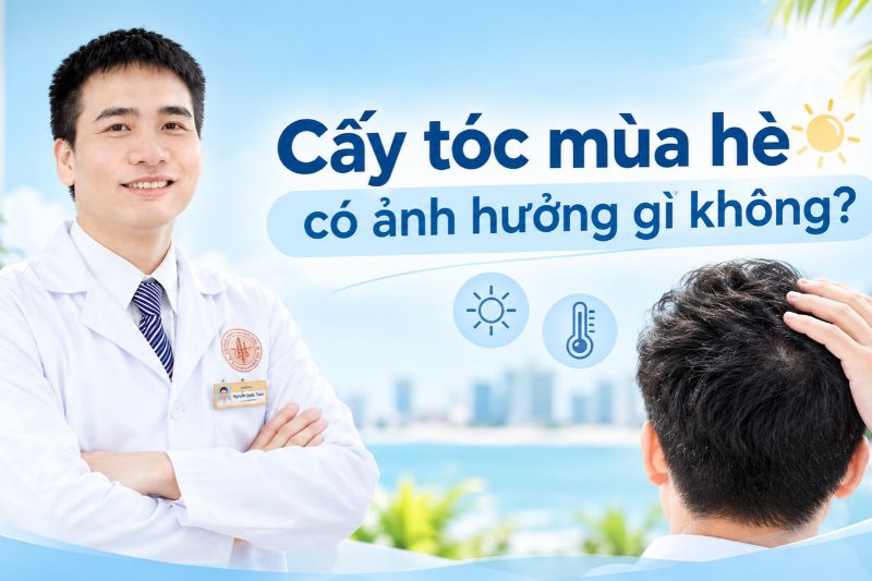 cấy tóc mùa hè có ảnh hưởng gì không