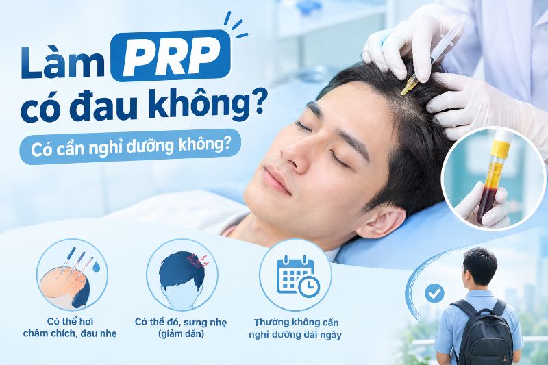 Làm PRP có đau không? Có cần nghỉ dưỡng không? 