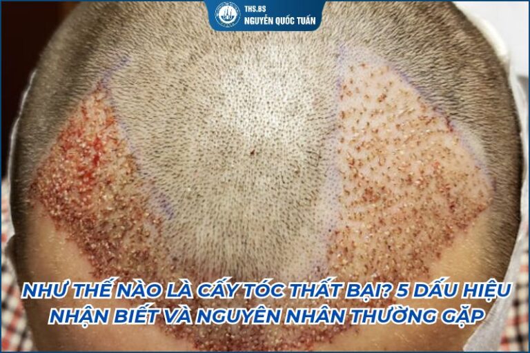 như thế nào là cấy tóc thất bại