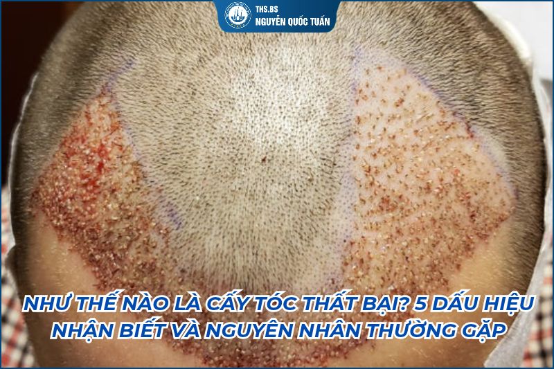 như thế nào là cấy tóc thất bại