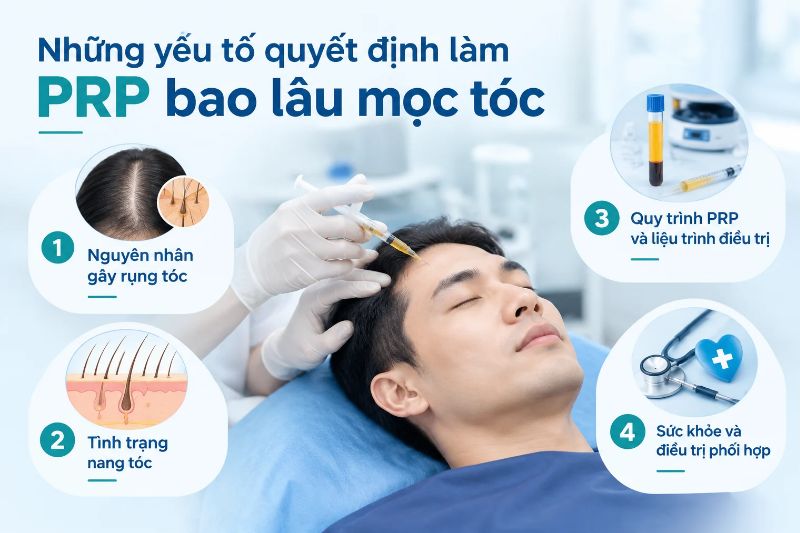 Những yếu tố quyết định làm PRP bao lâu mọc tóc 