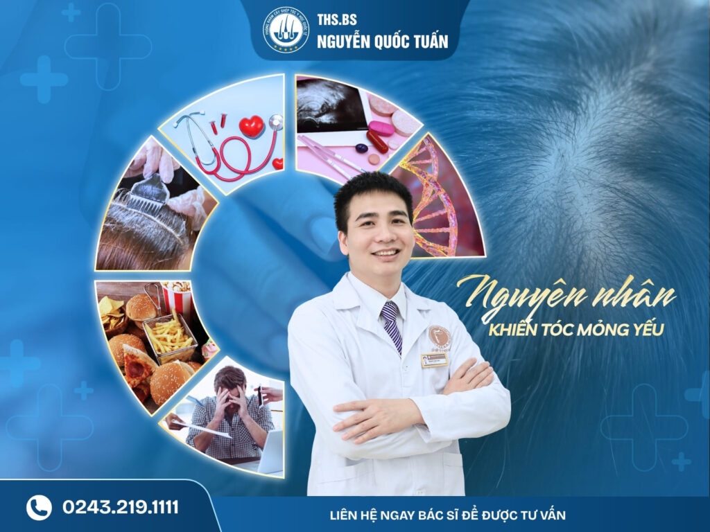 Tóc mỏng yếu do đâu? Ảnh hưởng gì tới kết quả cấy tóc