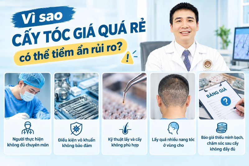 Vì sao cấy tóc giá quá rẻ có thể tiềm ẩn rủi ro 