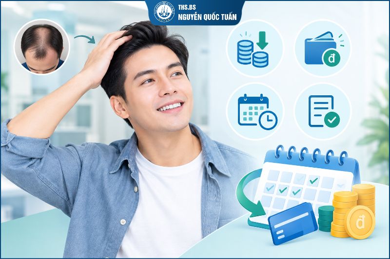 Vì sao nhiều người lựa chọn trả góp khi cấy tóc 
